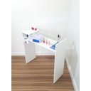 Ver imagem 4 de Mesa Manicure Esmalteiro Porta Toalha Tampo Vidro Gaveta