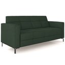 Ver imagem 1 de Sofá 3 Lugares Sala Living Industrial 180cm Senna K01 Veludo Verde - Lyam Decor