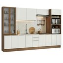 Ver imagem 2 de Armário de Cozinha Completa 340 X 60 cm Rustic/Branco Veludo Lux Madesa 04