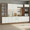 Ver imagem 1 de Armário de Cozinha Completa 340 X 60 cm Rustic/Branco Veludo Lux Madesa 04