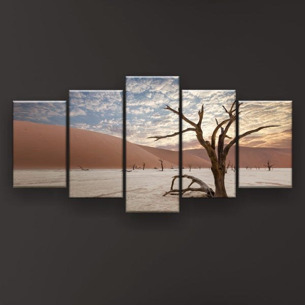 Quadro Decorativo Deserto Do Namibe Sossusvlei 129x61 - 2