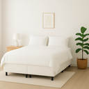 Ver imagem 4 de Cama Box Casal Bipartido 138x188cm Branco – Base Reforçada
