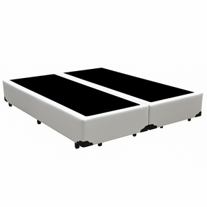 Cama Box Casal Bipartido 138x188cm Branco – Base Reforçada