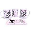 Ver imagem 1 de Caneca de Porcelana Branca Personalizada Profissões Enfermagem