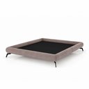 Ver imagem 4 de Cama Queen Japonesa 176cm Pés Alumínio Haru Veludo Nobre Avelã - Sallar Home