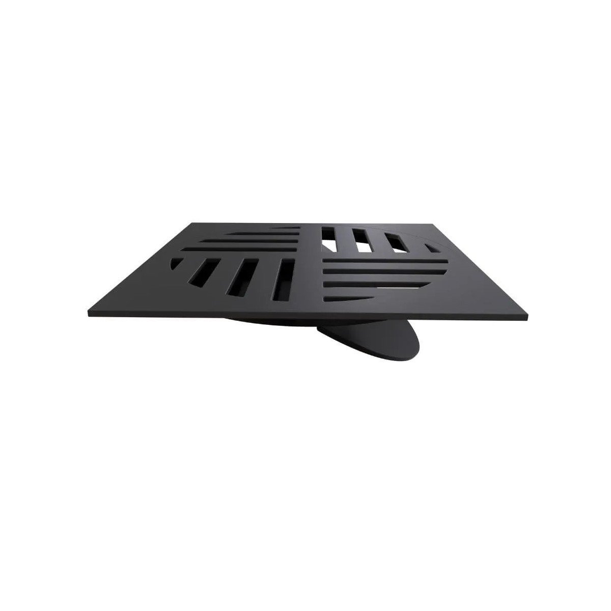 Ralo Grelha Quadrada com Fecho Automático Preto 10cm Estrela - 3