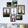 Conjunto 7 Quadros Decorativos Frase e Paisagens Los Quadros - 2