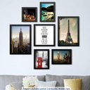 Ver imagem 2 de Conjunto 7 Quadros Decorativos Frase e Paisagens Los Quadros