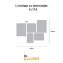 Ver imagem 3 de Kit 5 Quadros Grande Decorativos Vaidade Feminina Los Quadros