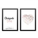 Ver imagem 1 de Conjunto 2 Quadros Decorativos Obrigado Deus Por Tudo Los Quadros