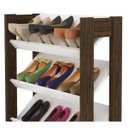 Ver imagem 6 de Closet Modulado Aberto 4 Prateleiras Multiuso 69cm Az1025 Tecno Mobili - Nogal/branco