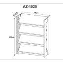 Ver imagem 4 de Closet Modulado Aberto 4 Prateleiras Multiuso 69cm Az1025 Tecno Mobili - Nogal/branco