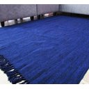 Ver imagem 2 de Tapete Azul 2,00 x 1,50 Sala Quarto Artesanal em Algodão Liso