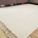 Ver imagem 2 de Tapete Cru 2,00 x 1,50 Sala Quarto Artesanal em Algodão Liso