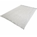Ver imagem 1 de Tapete Cinza 2,00 x 1,50 Sala Quarto Artesanal em Algodão Liso