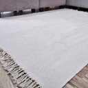 Ver imagem 2 de Tapete Cinza 2,00 x 1,50 Sala Quarto Artesanal em Algodão Liso