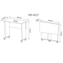 Ver imagem 4 de Mesa Multiuso Dobravel para Notebook Me4117 Branco Tecno Mobili