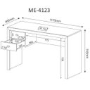 Ver imagem 3 de Mesa para Computador/Escritório Me4123 Nogal Tecno Mobili