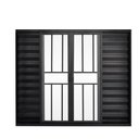 Ver imagem 1 de Veneziana de Correr 6 Folhas C/grade Aluminio Preto 1.00 X 2.00 Linha Modular - Hale