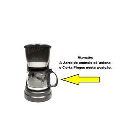 Jarra compatível Cafeteira Agratto Vetro Caffe CEV15-01 Preta - 2