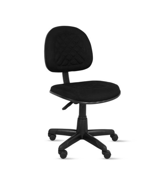Cadeira Executiva Valena com Costura em Base Giratória - Tecido Crepe Preto - Pp78 - 1