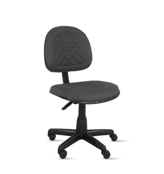 Cadeira Executiva Valena com Costura em Base Giratória - Tecido Crepe Cinza - Pp78 - 1