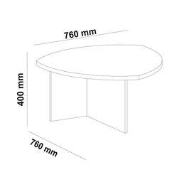 Mesa de Centro Triangular Artely Delta 4446 Cedro SE - 5