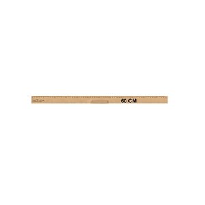 CONJ 2 Réguas de Madeira Em MDF Natural 60 cm Com Pegador Referência 1562 Souza