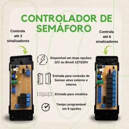 Controlador de Semáfaro - Digital 6 Níveis Bivolt - Ipec - 2