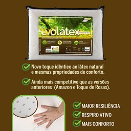 Travesseiro Evolatex Médio com Fibra de Eucalipto - 12
