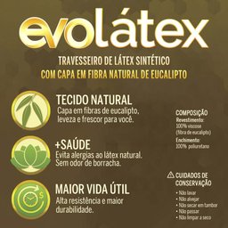 Travesseiro Evolatex Médio com Fibra de Eucalipto - 11