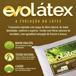 Travesseiro Evolatex Médio com Fibra de Eucalipto - 14