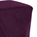 Ver imagem 2 de Puff Decorativo para Sala de Estar Ametista D02 Veludo Roxo Grape B-292