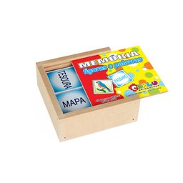 Memoria Figuras E Palavras - Mdf - 40 Pç - Cx. Mad. - 2