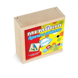 Memoria Figuras E Palavras - Mdf - 40 Pç - Cx. Mad. - 3