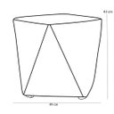 Ver imagem 5 de Kit 2 Puffs Decorativo para Sala de Estar Ametista D02 Veludo Mostarda C-279