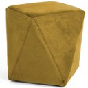 Ver imagem 2 de Kit 2 Puffs Decorativo para Sala de Estar Ametista D02 Veludo Mostarda C-279