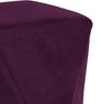 Kit 2 Puffs Decorativo para Sala de Estar Ametista D02 Veludo Roxo Grape B-292 - 3