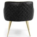 Ver imagem 6 de Kit 2 Poltronas Pés Palito D'Ouro Jade D02 Linho Bege C-129 Tressê Corano Preto - Lyam Decor