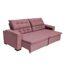 Sofá Retrátil e Reclinável 2,44m Molas Bonnel Suede Arezzo - 2