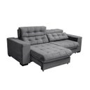 Ver imagem 4 de Sofá Retrátil e Reclinável 2,10m Suede New California