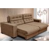 Sofá  New California Retrátil e Reclinável 2,10m Suede Castor - 1