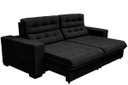 Ver imagem 2 de Sofá New California Retrátil e Reclinável 2,90m Suede Preto