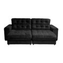 Ver imagem 3 de Sofá New California Retrátil e Reclinável 2,90m Suede Preto