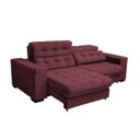 Ver imagem 4 de Sofá New California Retrátil e Reclinável 2,90m Suede Vinho