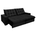 Ver imagem 2 de Sofá Retrátil e Reclinável 2,90m 5 Lugares Molas Ensacadas Pillow Top Califórnia