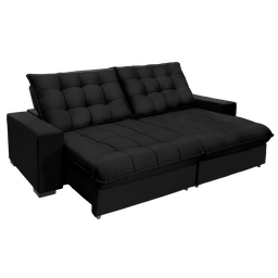 Sofá Retrátil e Reclinável 2,90m 5 Lugares Molas Ensacadas Pillow Top Califórnia - 2