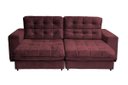 Ver imagem 3 de Sofá Retrátil e Reclinável 2,30m Suede New California Vinho