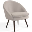 Ver imagem 2 de Kit 2 Poltronas Decorativas Fixa Pés Palito Rafa D02 Veludo Bege C-309 - Lyam Decor