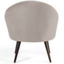 Ver imagem 5 de Kit 2 Poltronas Decorativas Fixa Pés Palito Rafa D02 Veludo Bege C-309 - Lyam Decor